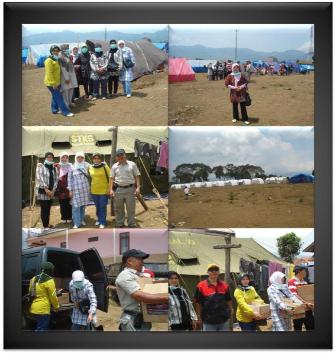 Kunjungan Korban Bencana Gempa di Daerah Pangalengan